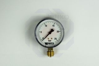 Манометр радиальный WATTS MDR 80/25 (F+R200) 0-25 бар 80 мм ½