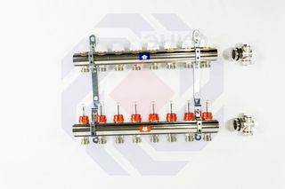 Комплект коллекторов с расходомерами ITAP 916C 8 контуров