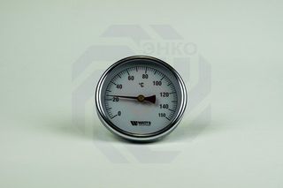 Термометр биметаллический аксиальный WATTS T100/50 SD 0-150 °С 100 мм ½
