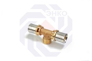 Пресс-фитинг тройник НР GIACOMINI RM 26⨯¾