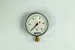 Манометр радиальный WATTS MDR 100/25 (F+R250) 0-25 бар 100 мм ½
