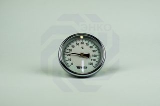 Термометр биметаллический аксиальный WATTS T100/50 SD 0-120 °С 100 мм ½
