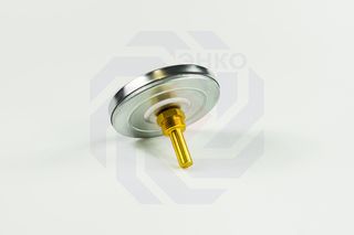 Термометр биметаллический аксиальный ЮМАС ТБП100/50/Т 0-120 °С 100 мм ½