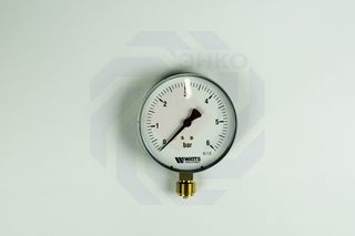 Манометр радиальный WATTS MDR 100/6 (F+R250) 0-6 бар 100 мм ½